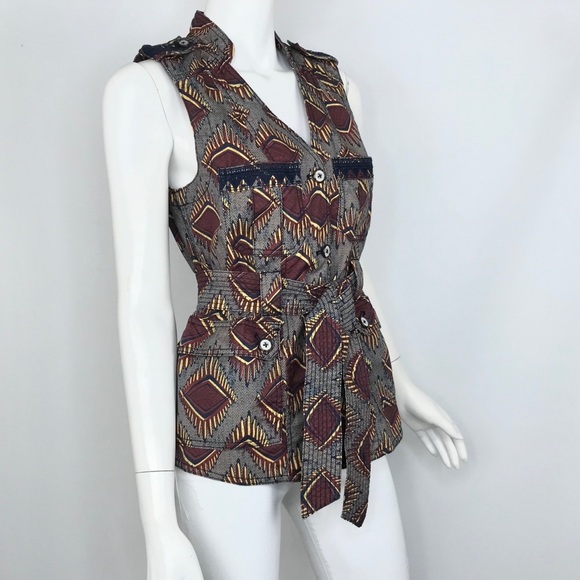 Elvenses {Anthropologie} Geo Safari Print Vest - Picture 6 of 9